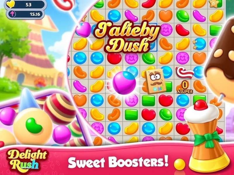 Candy Delight Rush Gameplay Screenshot